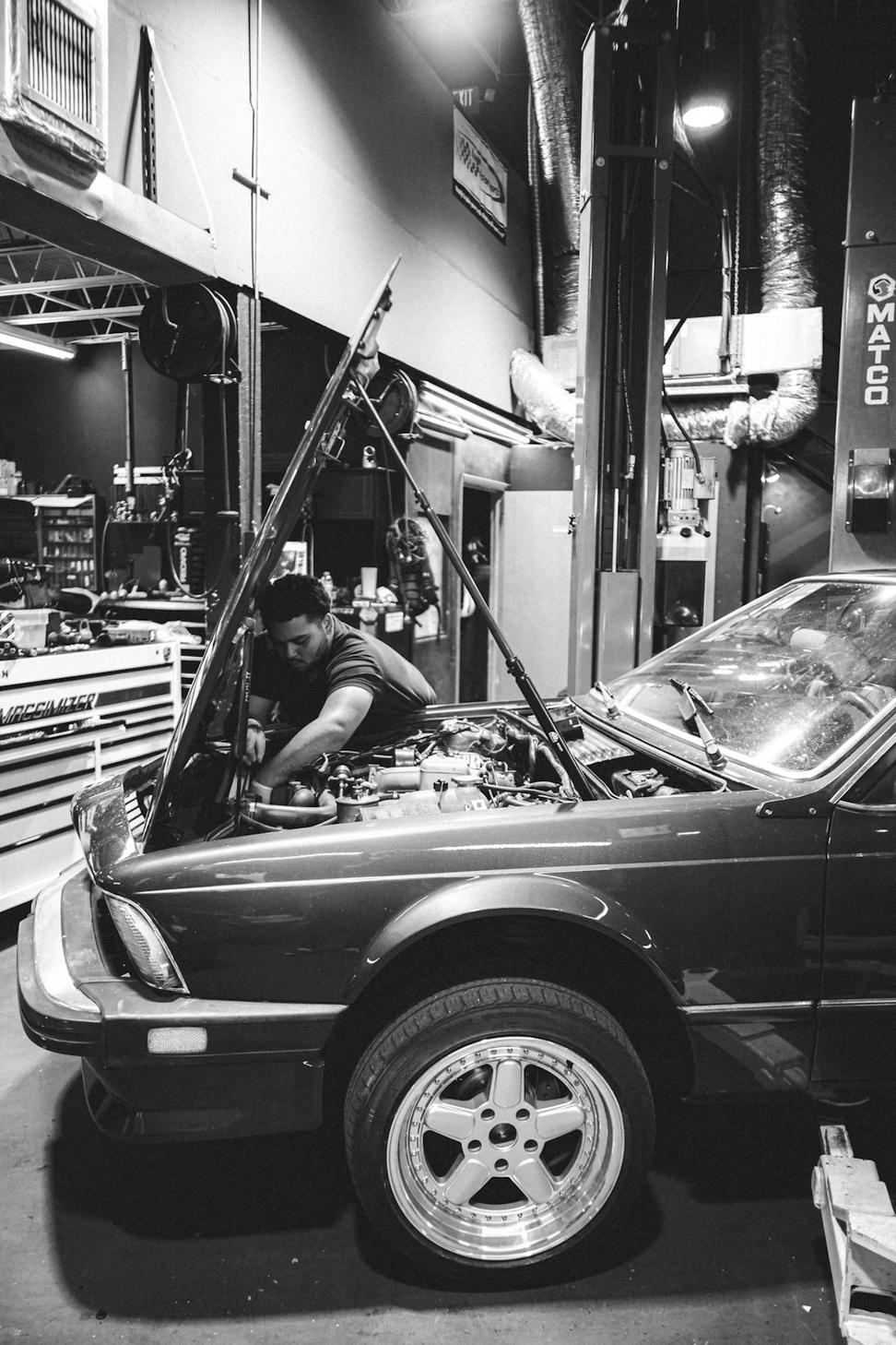 Founder in workshop